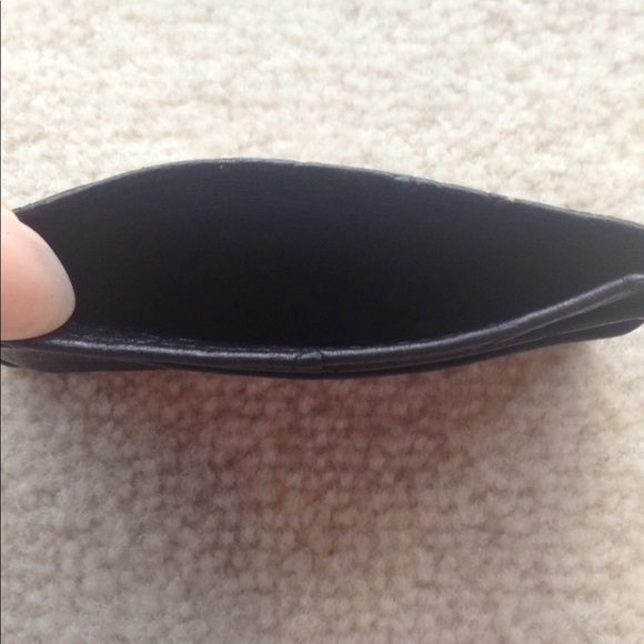 Neiman Marcus Black Ostrich Credit Card Case - Picture 3 of 3